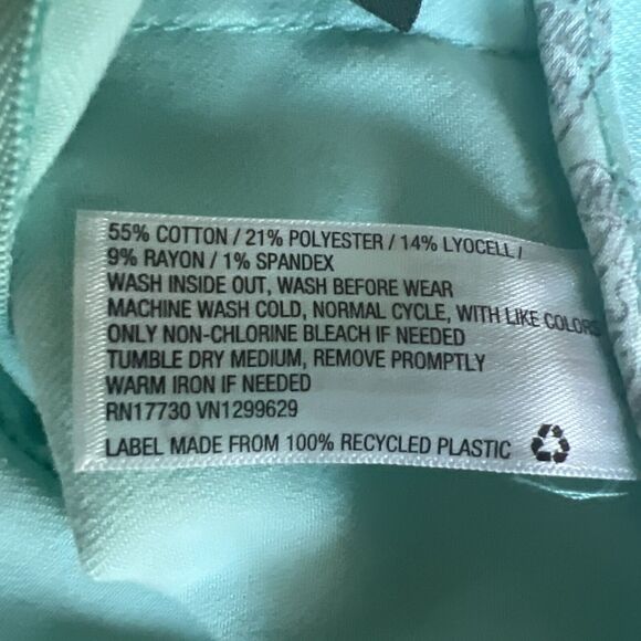 Wild Fable Notch Front Seamed Denim Mini Skirt Light Aqua Blue Women’s 6 NWT - Picture 3 of 5